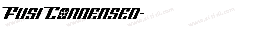 Fusi Condensed字体转换